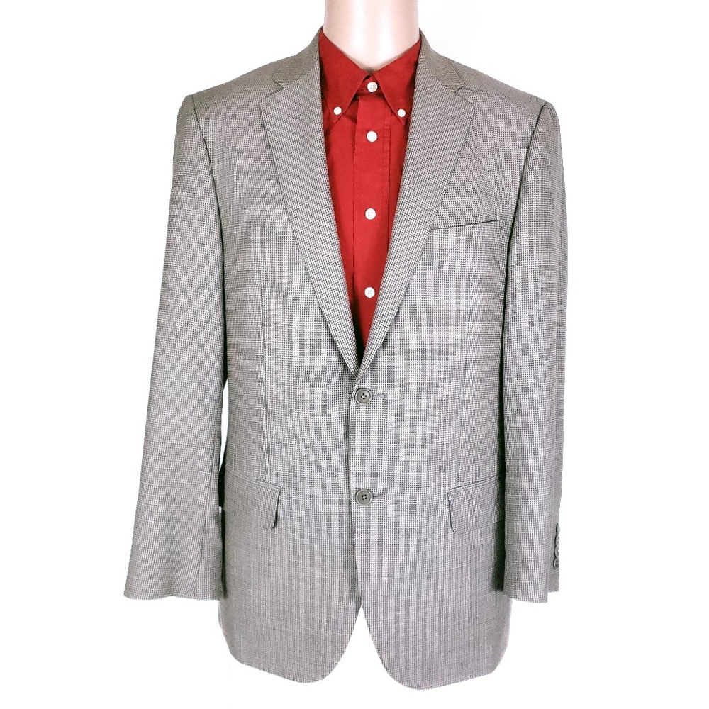 Corallorosso by Nordstrom Men 100% Wool 2 Button Sport Coat Blazer Size 42R